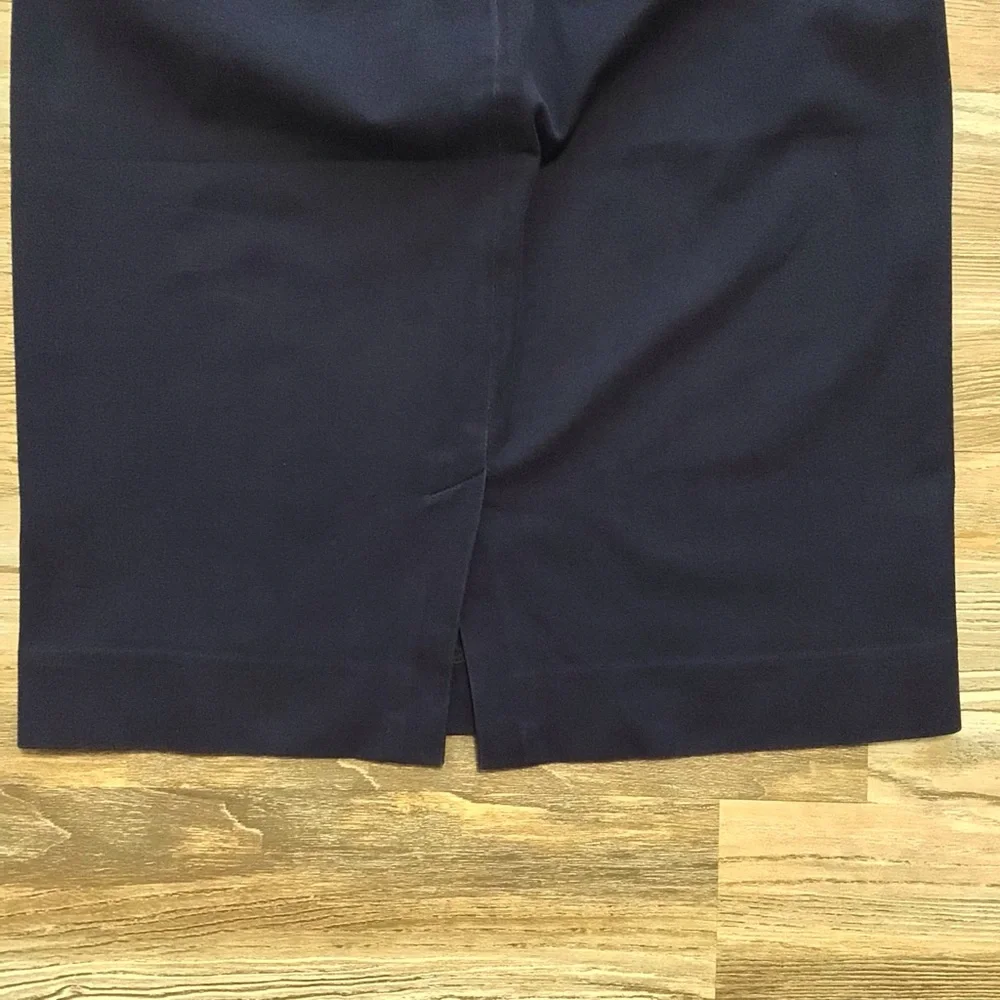 Banana Republic Blue Twill Straight Skirt 4